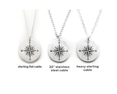 You are My True North Compass Necklace