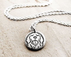 Tiny Golden Retriever Necklace