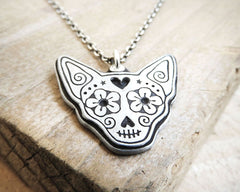 Chihuahua Sugar Skull Necklace