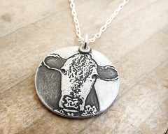 Hereford Cow Necklace