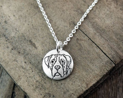 Tiny Boxer Necklace
