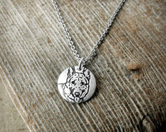 Tiny German Shepherd Necklace