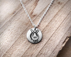 Tiny  Bunny Rabbit Necklace