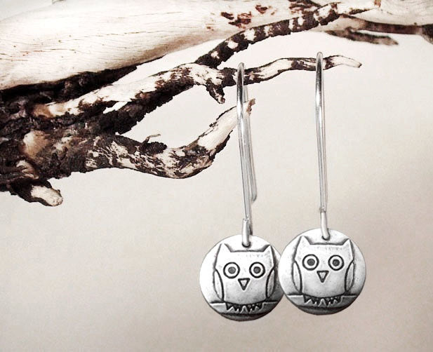 Tiny Owl Earrings
