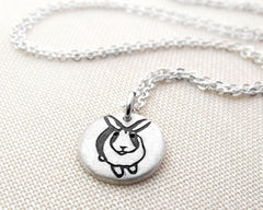 Tiny  Bunny Rabbit Necklace