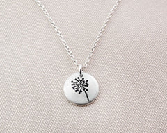 Tiny Dandelion Necklace