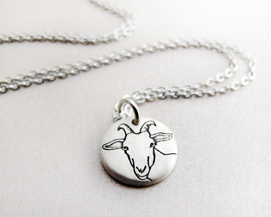 Tiny  Dairy Goat Necklace
