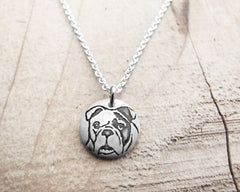 Tiny Bulldog Necklace