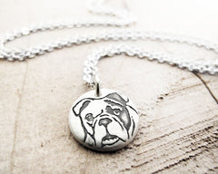 Tiny Bulldog Necklace