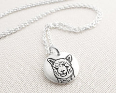 Tiny Alpaca Necklace
