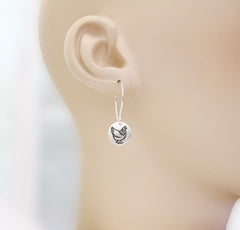 Tiny Chicken Earrings
