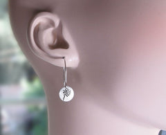 Tiny Dandelion Earrings