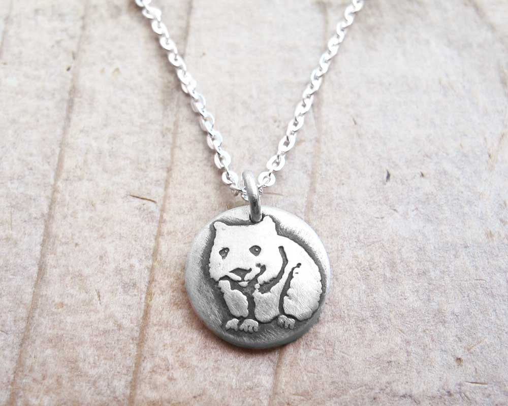 Tiny Wombat Necklace