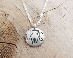 Tiny Doxie Necklace