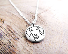 Tiny Doxie Necklace