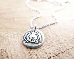 Tiny Lop Eared Rabbit Necklace