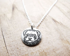 Tiny Ferret Necklace