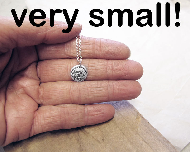 Tiny Maltese Necklace