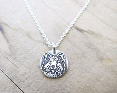 Tiny Sheltie Necklace