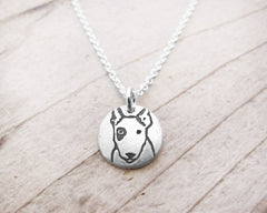 Tiny Bull Terrier Necklace