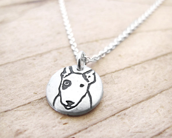 Tiny Bull Terrier Necklace