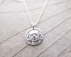 Tiny Maltese Necklace