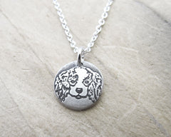 Tiny Cavalier King Charles Spaniel Necklace