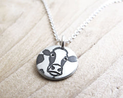 Tiny Cow Necklace