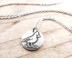 Tiny Cardinal Necklace