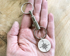 Voyager Quote Key Chain