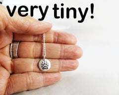 Tiny Bear Paw Necklace