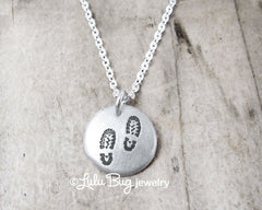 Tiny Hiking Boot Necklace